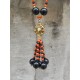 12 Colliers pampille  couleurs