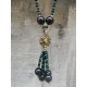 12 Colliers pampille  couleurs