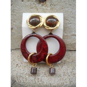 Boucles d'oreilles créoles à clips